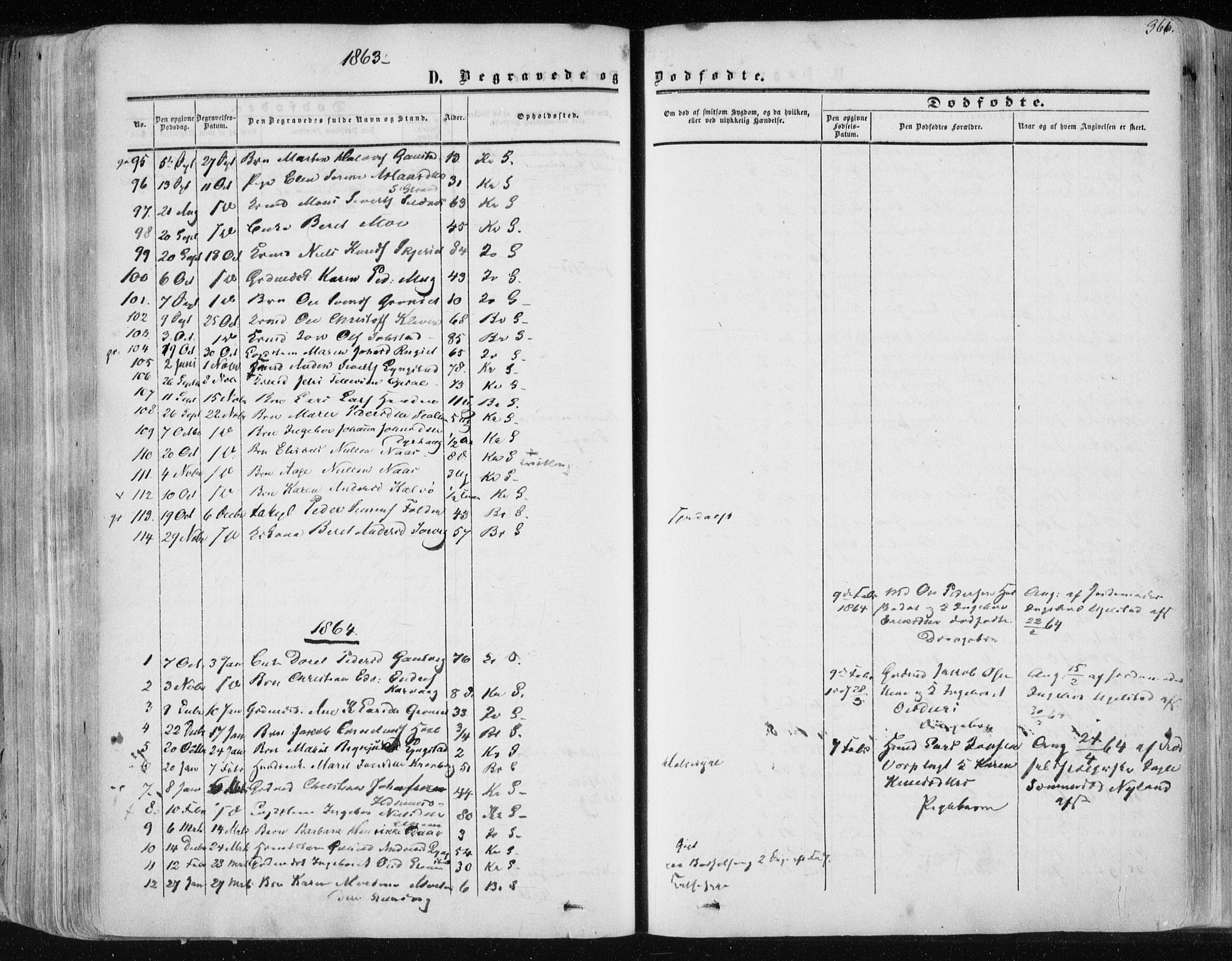 Ministerialprotokoller, klokkerbøker og fødselsregistre - Møre og Romsdal, SAT/A-1454/568/L0804: Parish register (official) no. 568A11, 1854-1868, p. 366