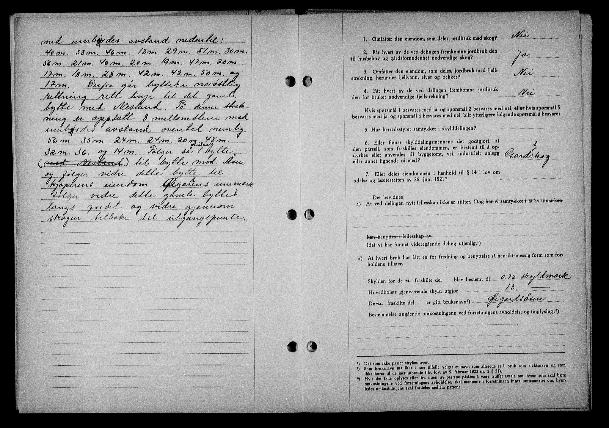 Nedenes sorenskriveri, AV/SAK-1221-0006/G/Gb/Gba/L0051: Mortgage book no. A-V, 1943-1944, Diary no: : 1017/1943