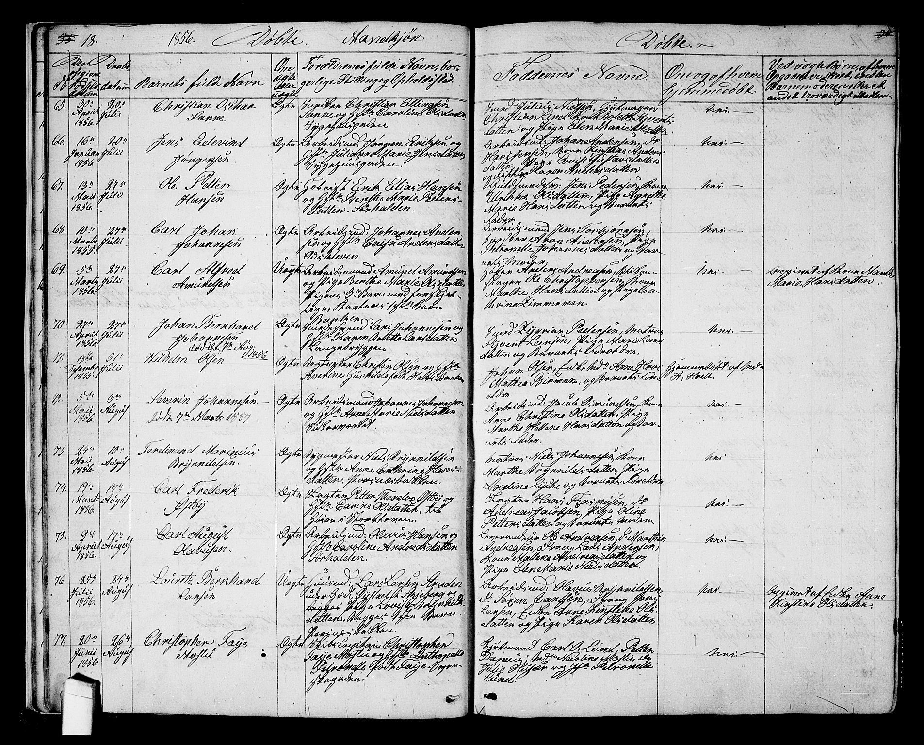 Halden prestekontor Kirkebøker, SAO/A-10909/G/Ga/L0005a: Parish register (copy) no. 5A, 1855-1864, p. 18