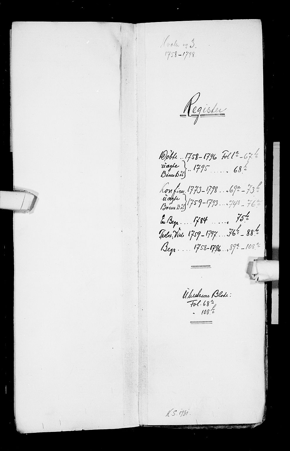 Hvaler prestekontor Kirkebøker, SAO/A-2001/F/Fa/L0003: Parish register (official) no. I 3, 1758-1796