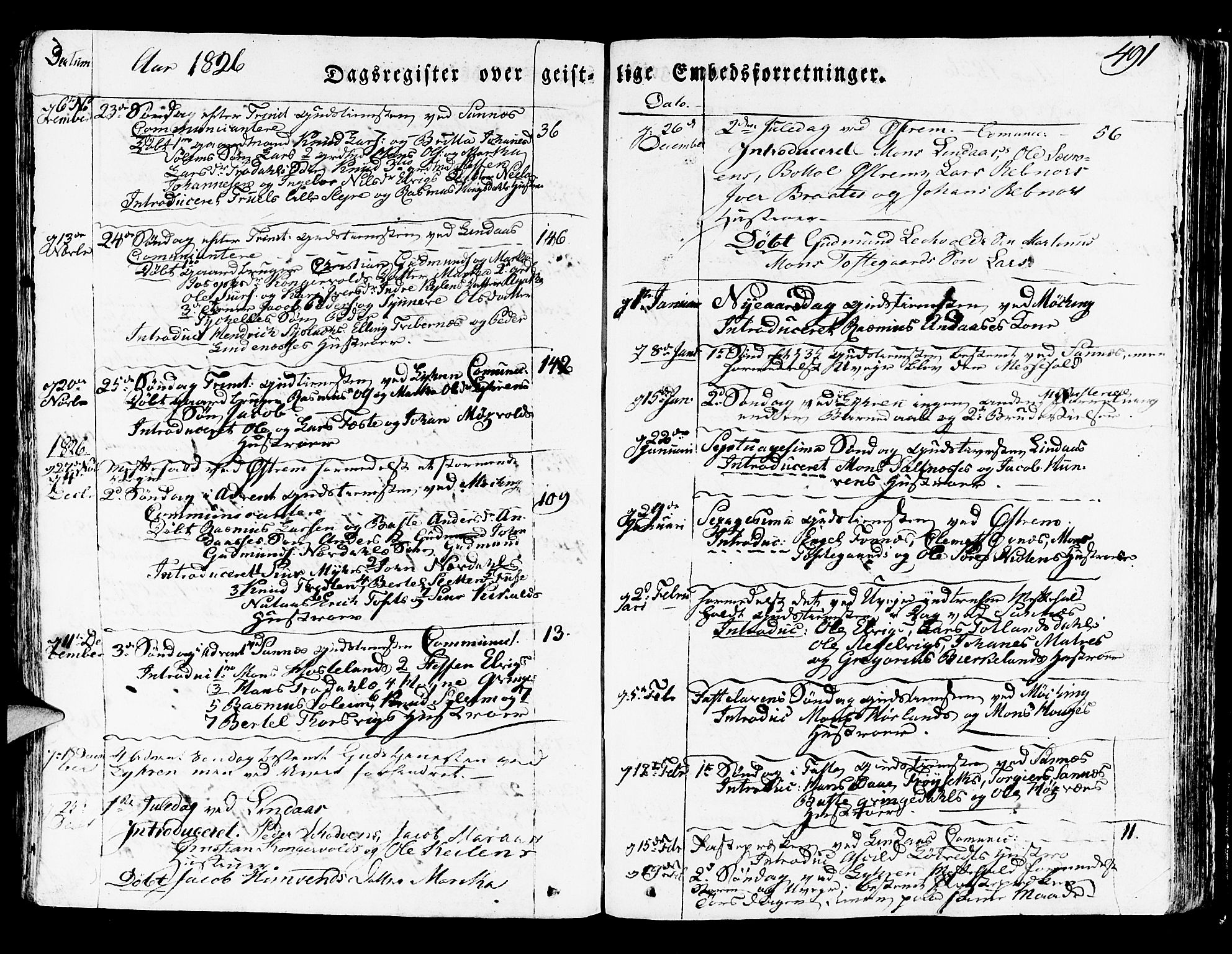 Lindås Sokneprestembete, SAB/A-76701/H/Haa: Parish register (official) no. A 8, 1823-1836, p. 491
