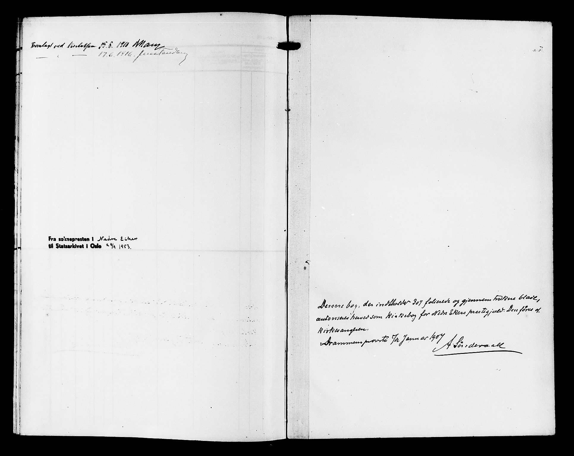 Nedre Eiker kirkebøker, SAKO/A-612/G/Ga/L0004: Parish register (copy) no. 4, 1905-1912