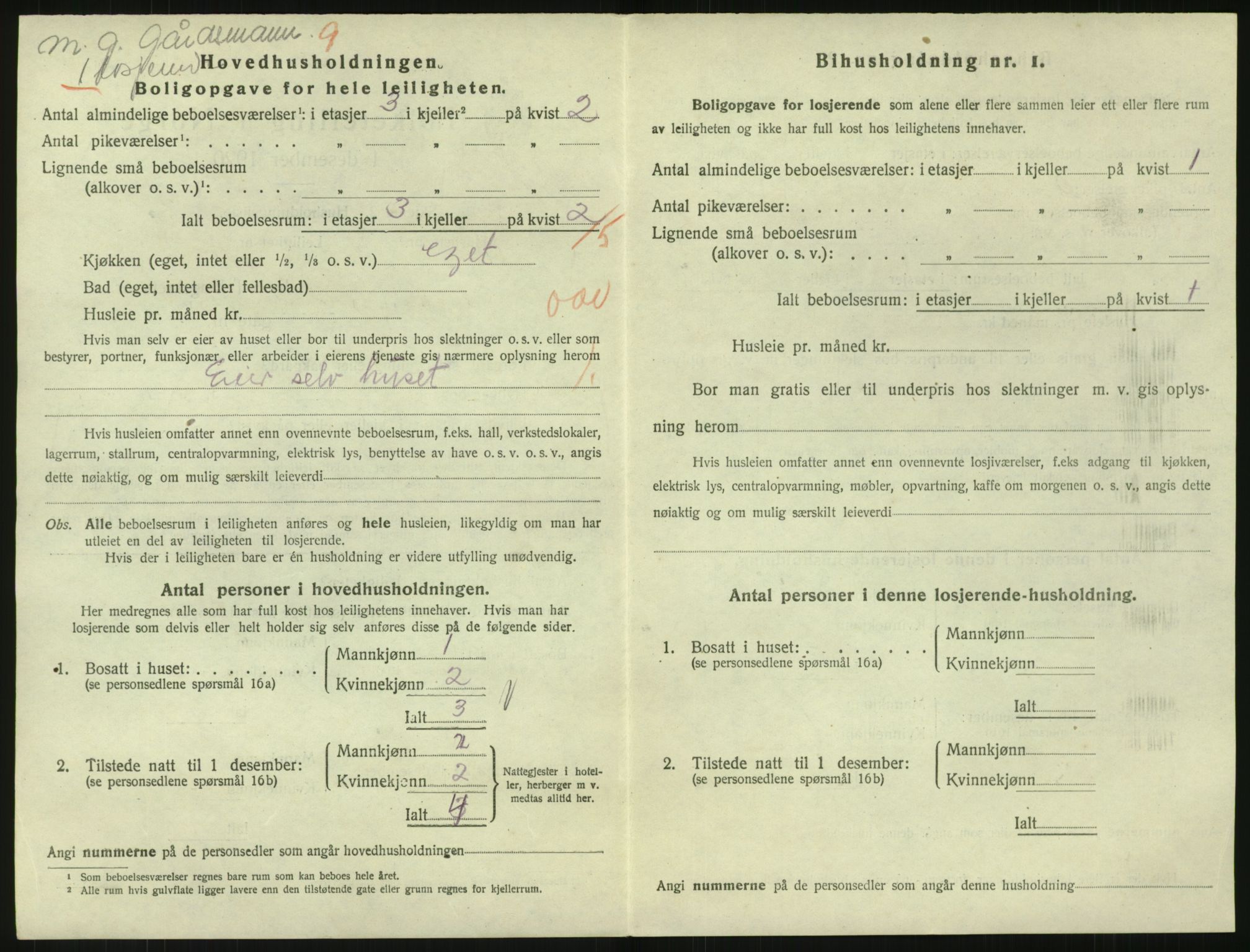 SAK, 1920 census for Arendal, 1920, p. 8815