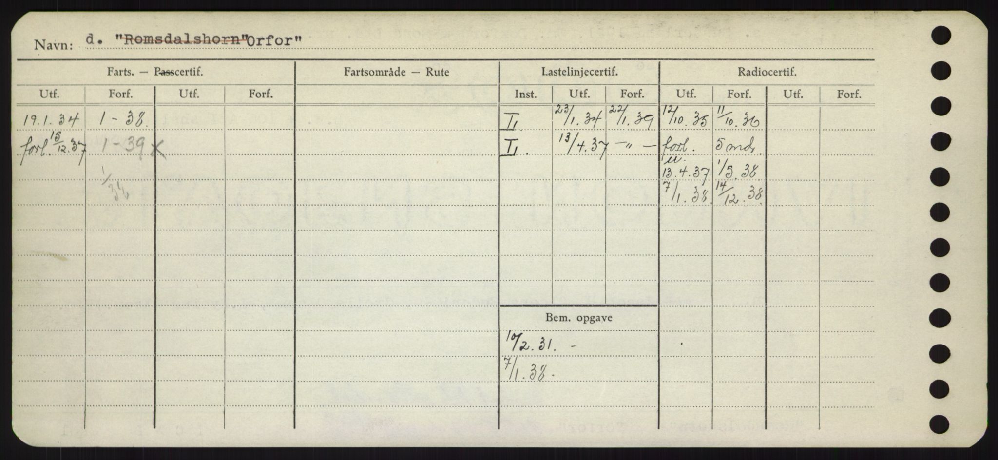 Sjøfartsdirektoratet med forløpere, Skipsmålingen, RA/S-1627/H/Hd/L0028: Fartøy, O, p. 318