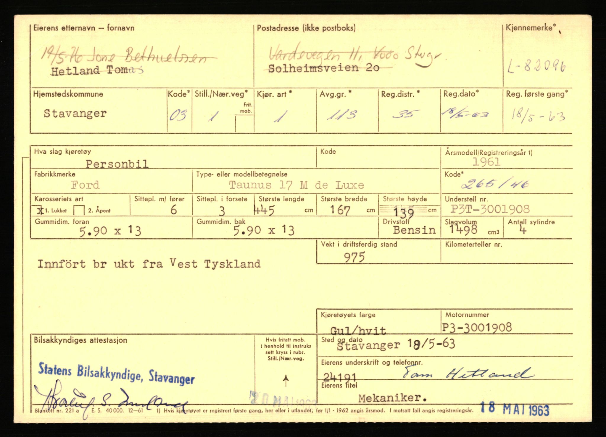 Stavanger trafikkstasjon, AV/SAST-A-101942/0/F/L0071: L-80500 - L-82199, 1930-1971, p. 2583