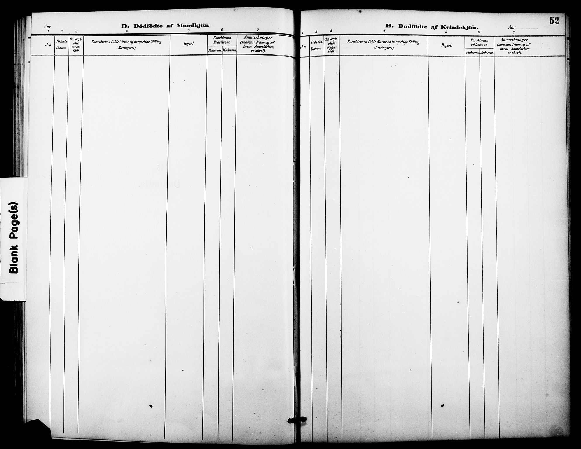Hurum kirkebøker, SAKO/A-229/G/Gc/L0001: Parish register (copy) no. III 1, 1901-1925, p. 52