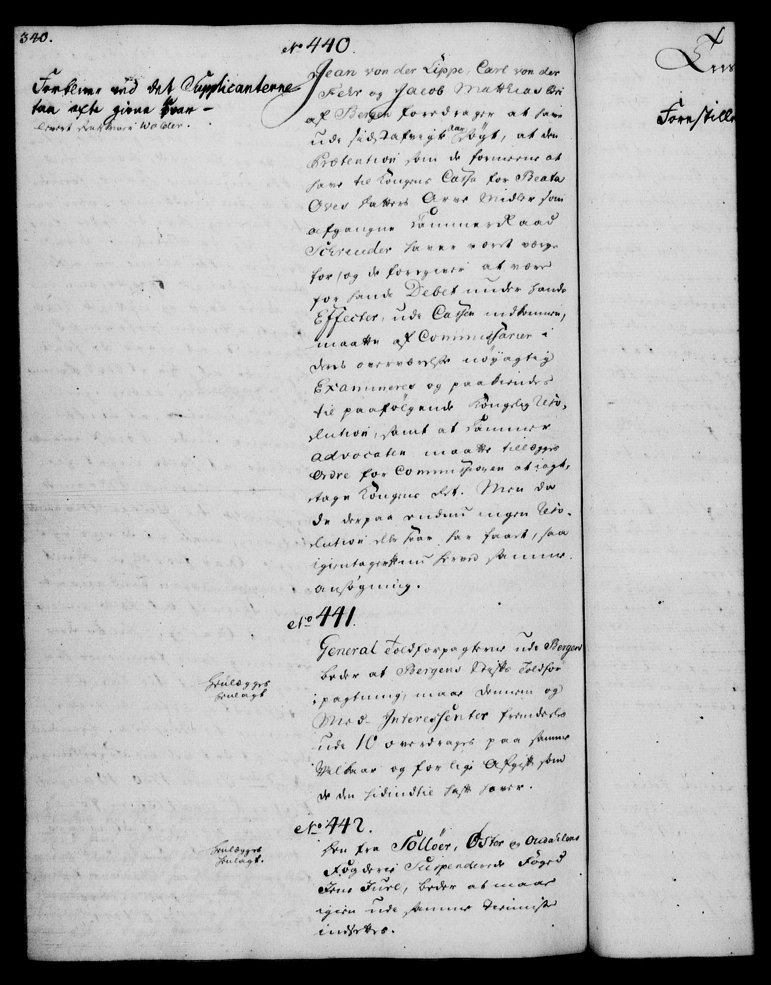Rentekammeret, Kammerkanselliet, RA/EA-3111/G/Gh/Gha/L0034: Norsk ekstraktmemorialprotokoll (merket RK 53.79), 1756-1759, p. 340