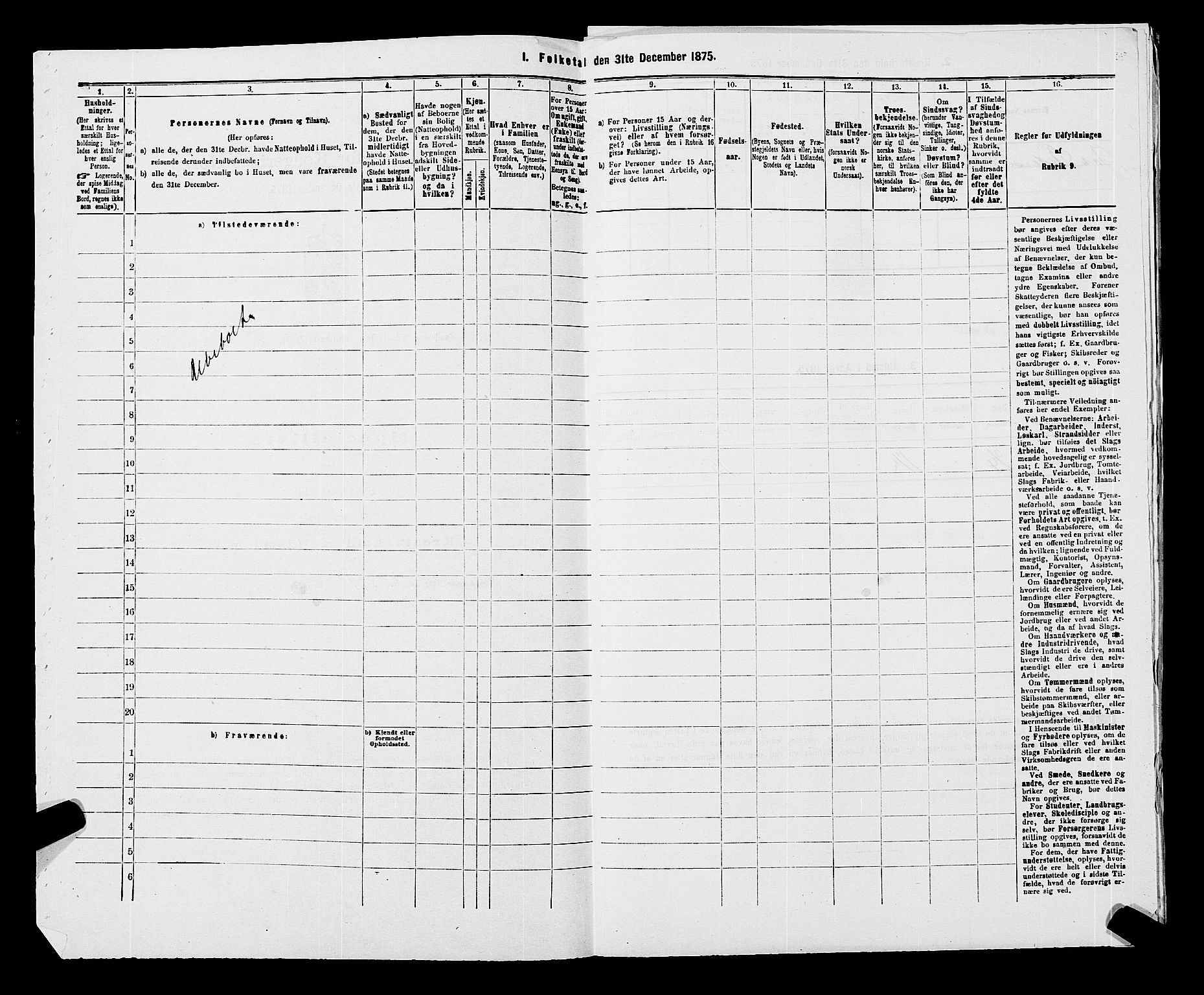 SAKO, 1875 census for 0629P Sandsvær, 1875, p. 1703