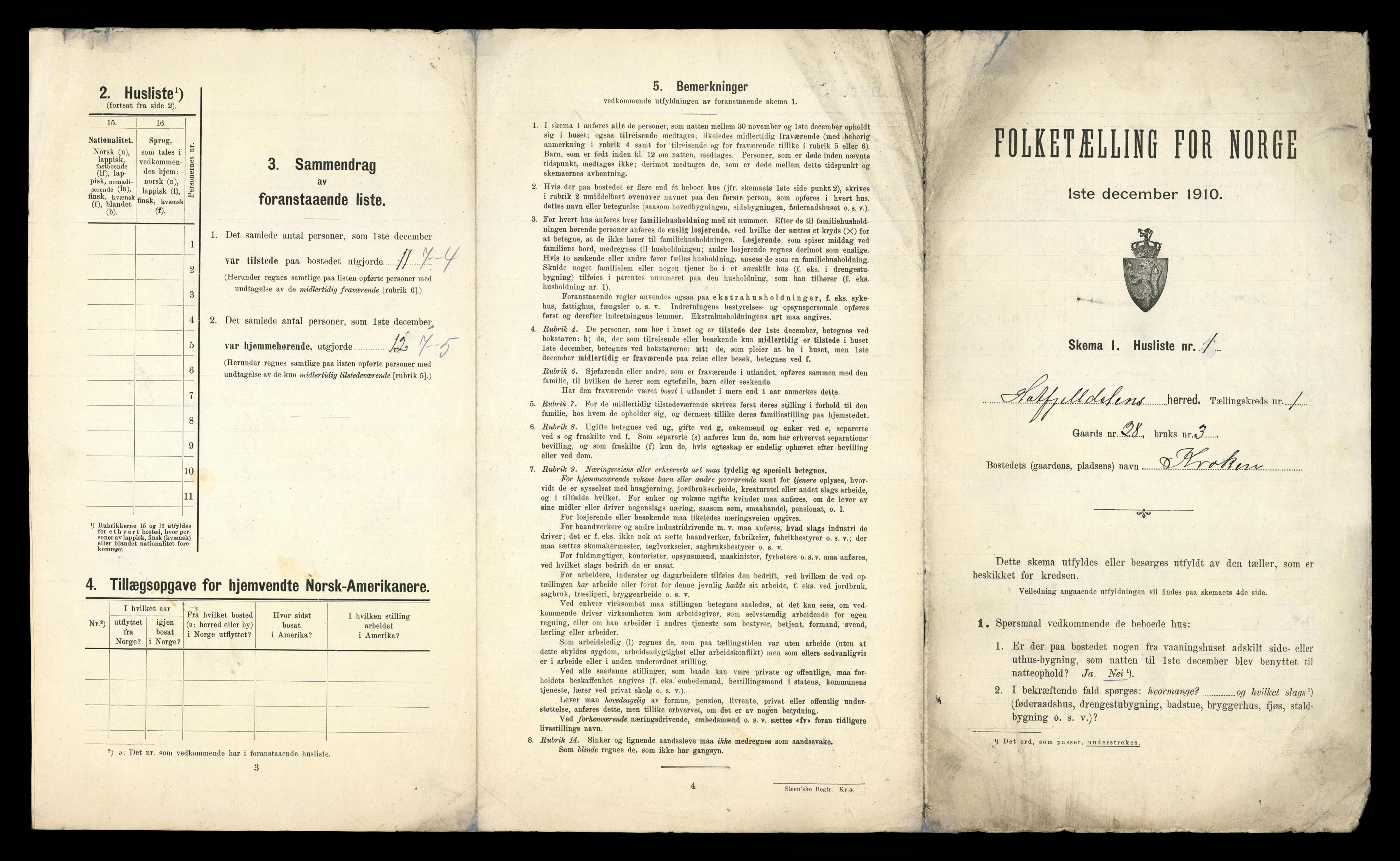 RA, 1910 census for Hattfjelldal, 1910, p. 23