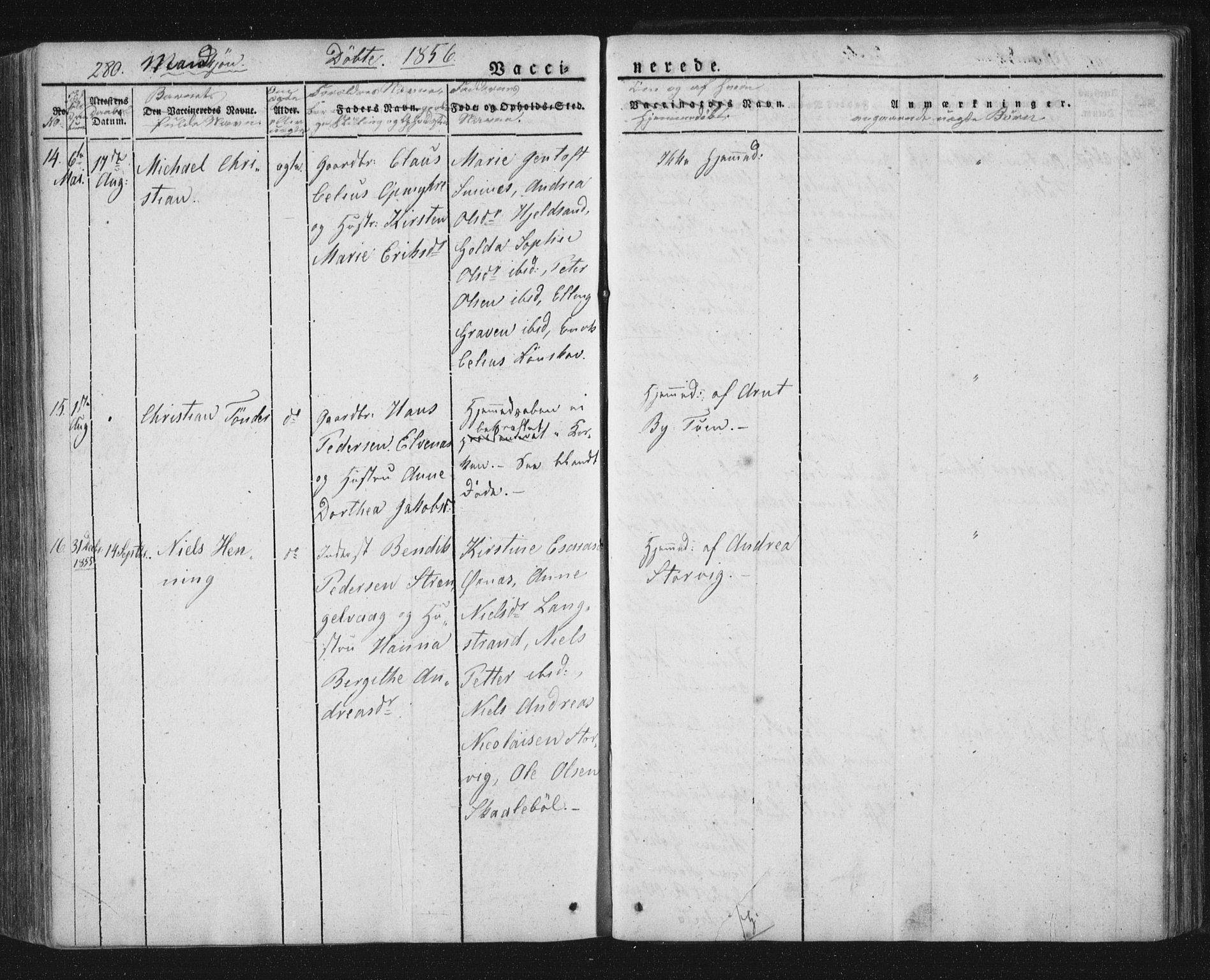 Ministerialprotokoller, klokkerbøker og fødselsregistre - Nordland, AV/SAT-A-1459/893/L1332: Parish register (official) no. 893A05, 1841-1858, p. 280