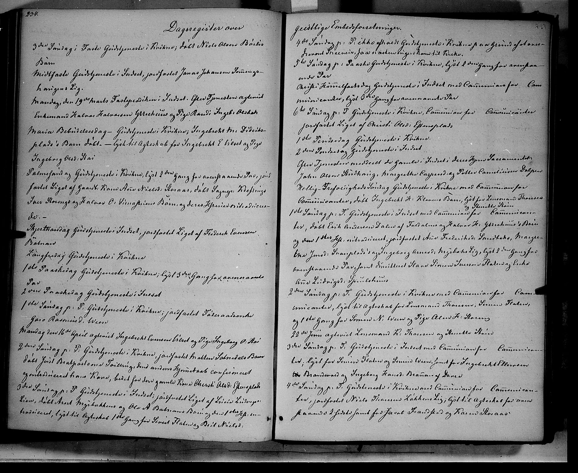 Kvikne prestekontor, AV/SAH-PREST-064/H/Ha/Haa/L0005: Parish register (official) no. 5, 1841-1862, p. 234