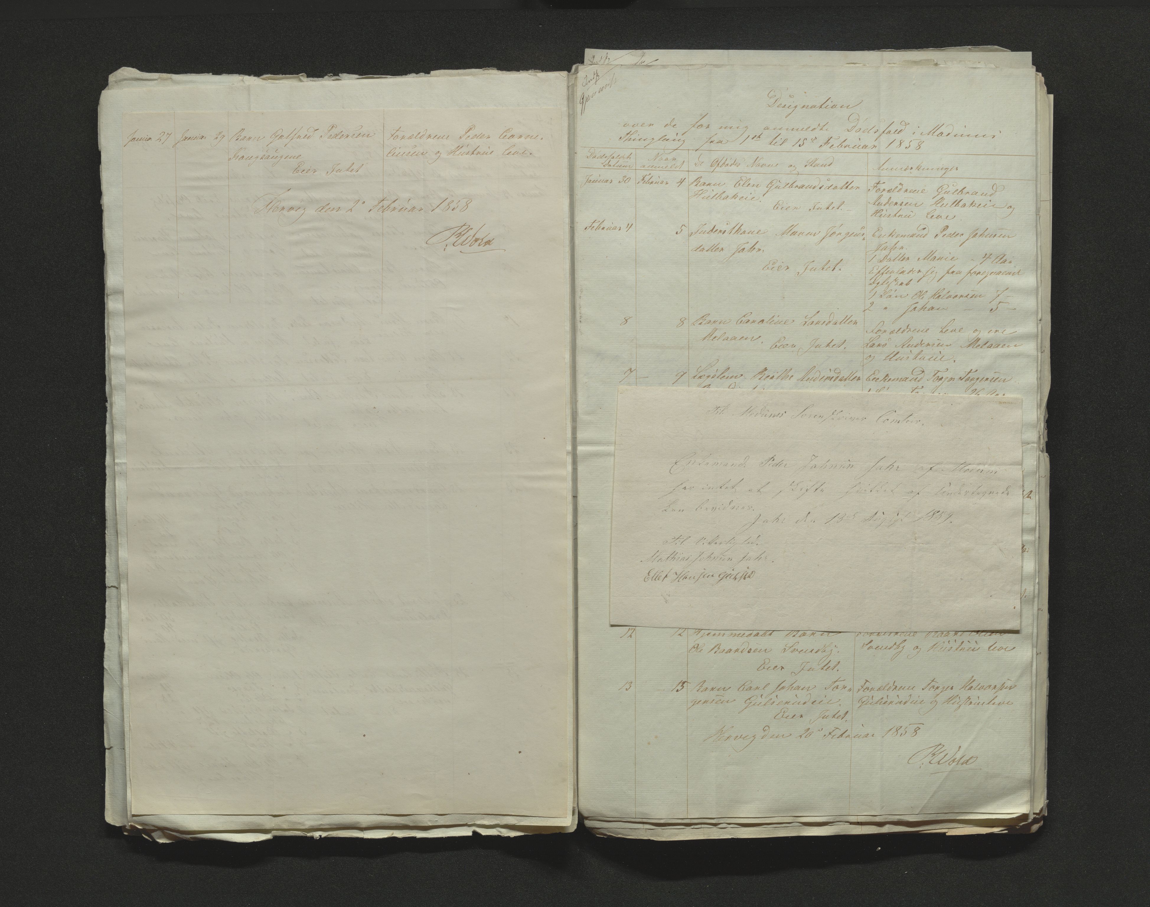 Eiker, Modum og Sigdal sorenskriveri, AV/SAKO-A-123/H/Ha/Hab/L0010: Dødsfallsmeldinger, 1858-1861, p. 45