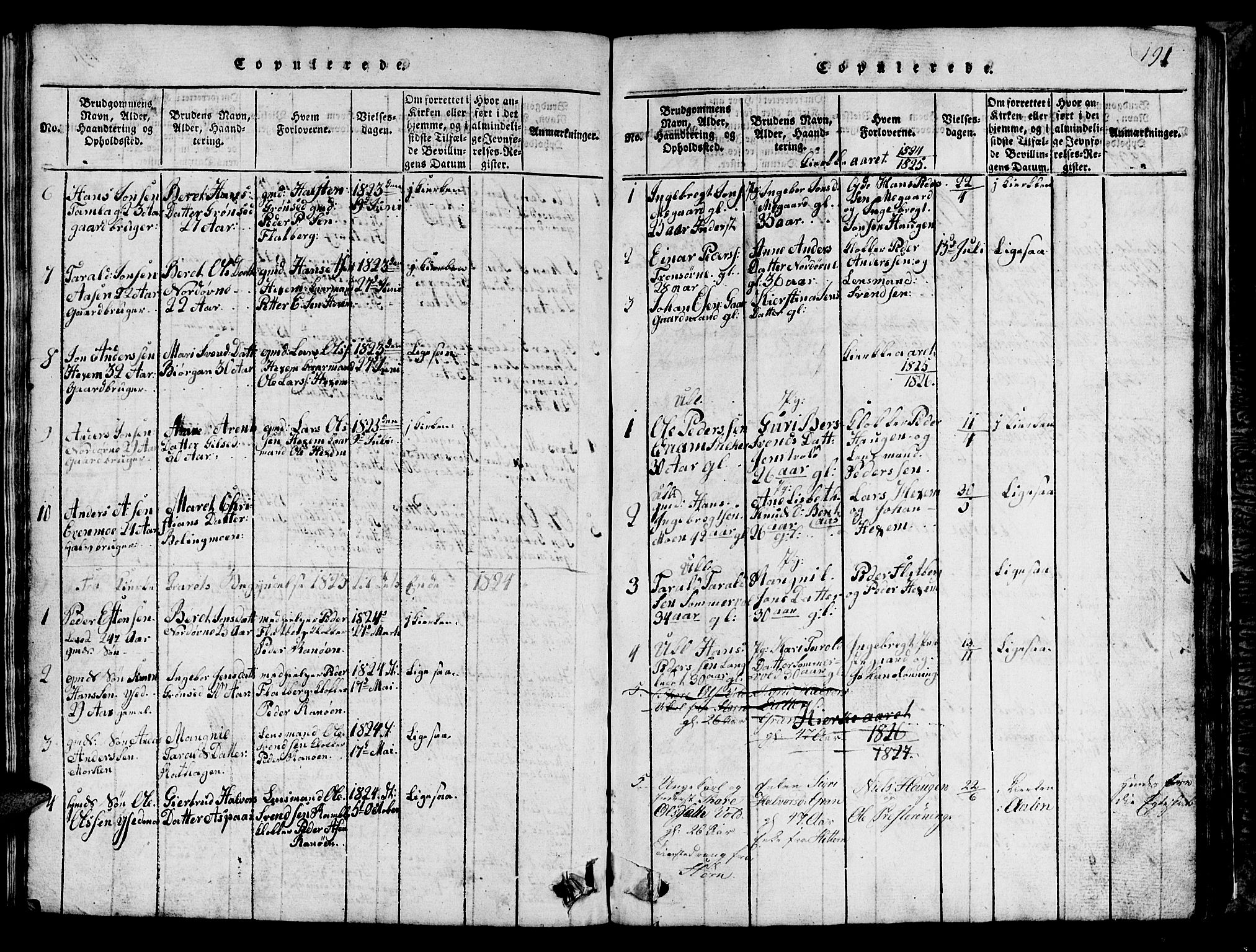 Ministerialprotokoller, klokkerbøker og fødselsregistre - Sør-Trøndelag, SAT/A-1456/685/L0976: Parish register (copy) no. 685C01, 1817-1878, p. 191