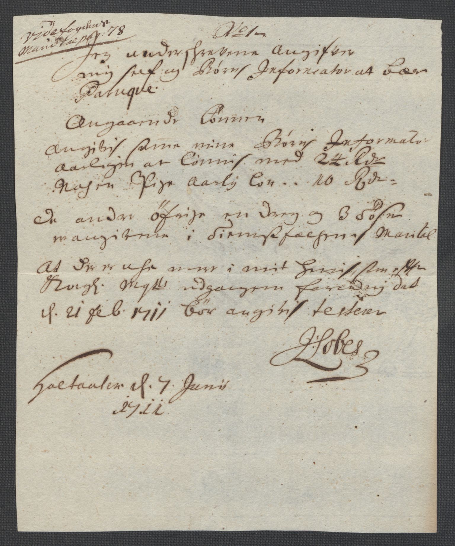 Rentekammeret inntil 1814, Reviderte regnskaper, Fogderegnskap, AV/RA-EA-4092/R60/L3962: Fogderegnskap Orkdal og Gauldal, 1711, p. 227