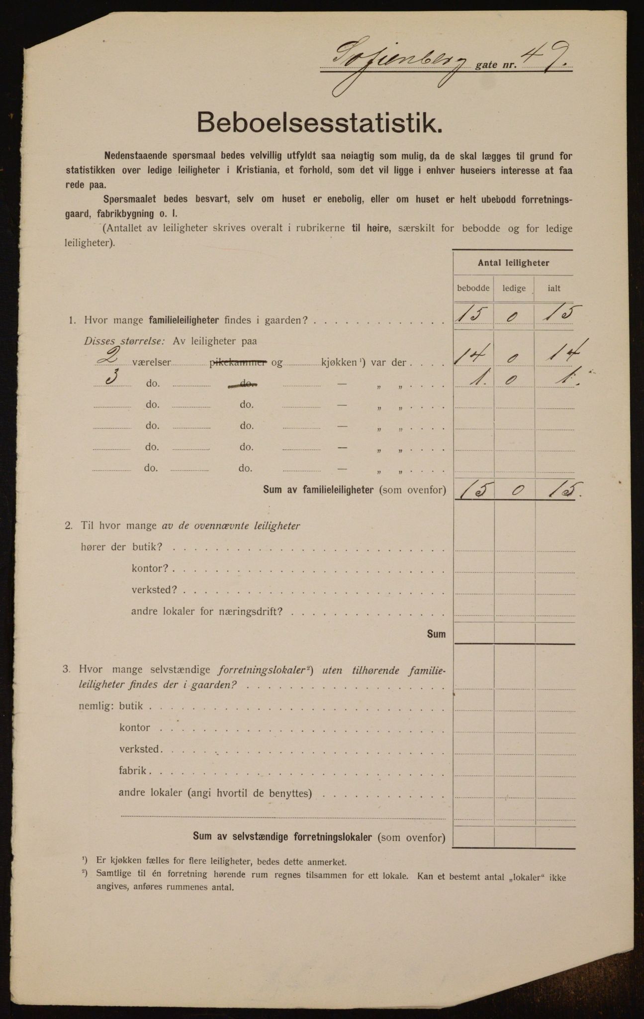 OBA, Municipal Census 1912 for Kristiania, 1912, p. 98980
