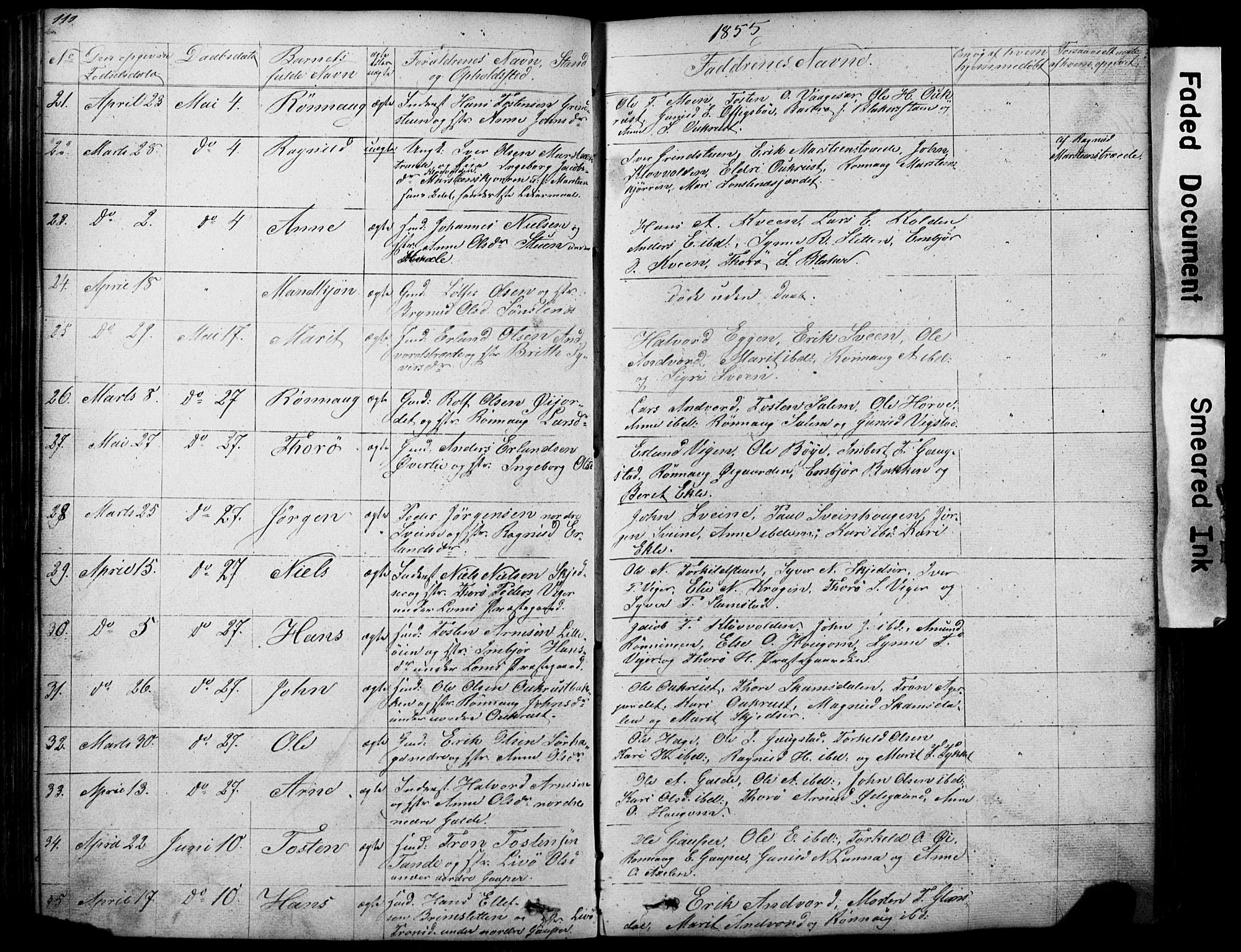 Lom prestekontor, AV/SAH-PREST-070/L/L0012: Parish register (copy) no. 12, 1845-1873, p. 110-111