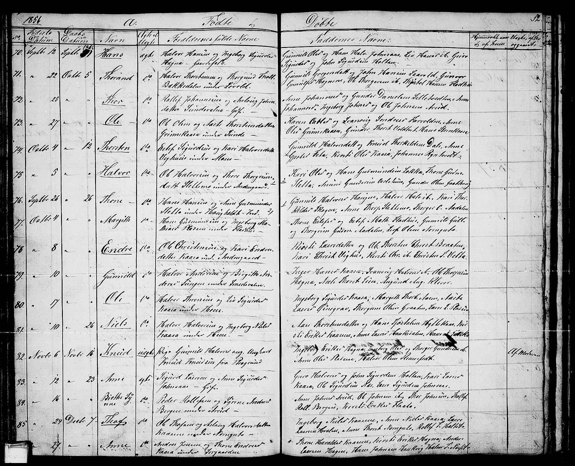 Sauherad kirkebøker, AV/SAKO-A-298/G/Ga/L0002: Parish register (copy) no. I 2, 1842-1866, p. 92