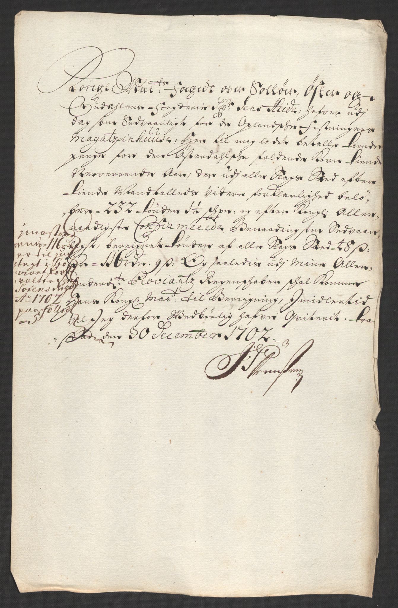 Rentekammeret inntil 1814, Reviderte regnskaper, Fogderegnskap, AV/RA-EA-4092/R13/L0840: Fogderegnskap Solør, Odal og Østerdal, 1702, p. 243