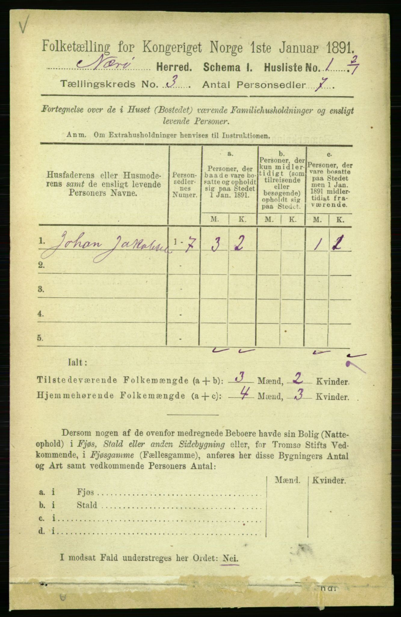 RA, 1891 census for 1751 Nærøy, 1891, p. 1217