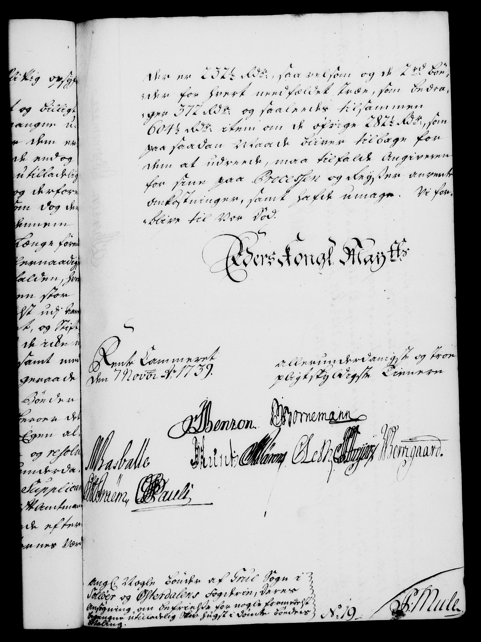 Rentekammeret, Kammerkanselliet, RA/EA-3111/G/Gf/Gfa/L0022: Norsk relasjons- og resolusjonsprotokoll (merket RK 52.22), 1739, p. 793