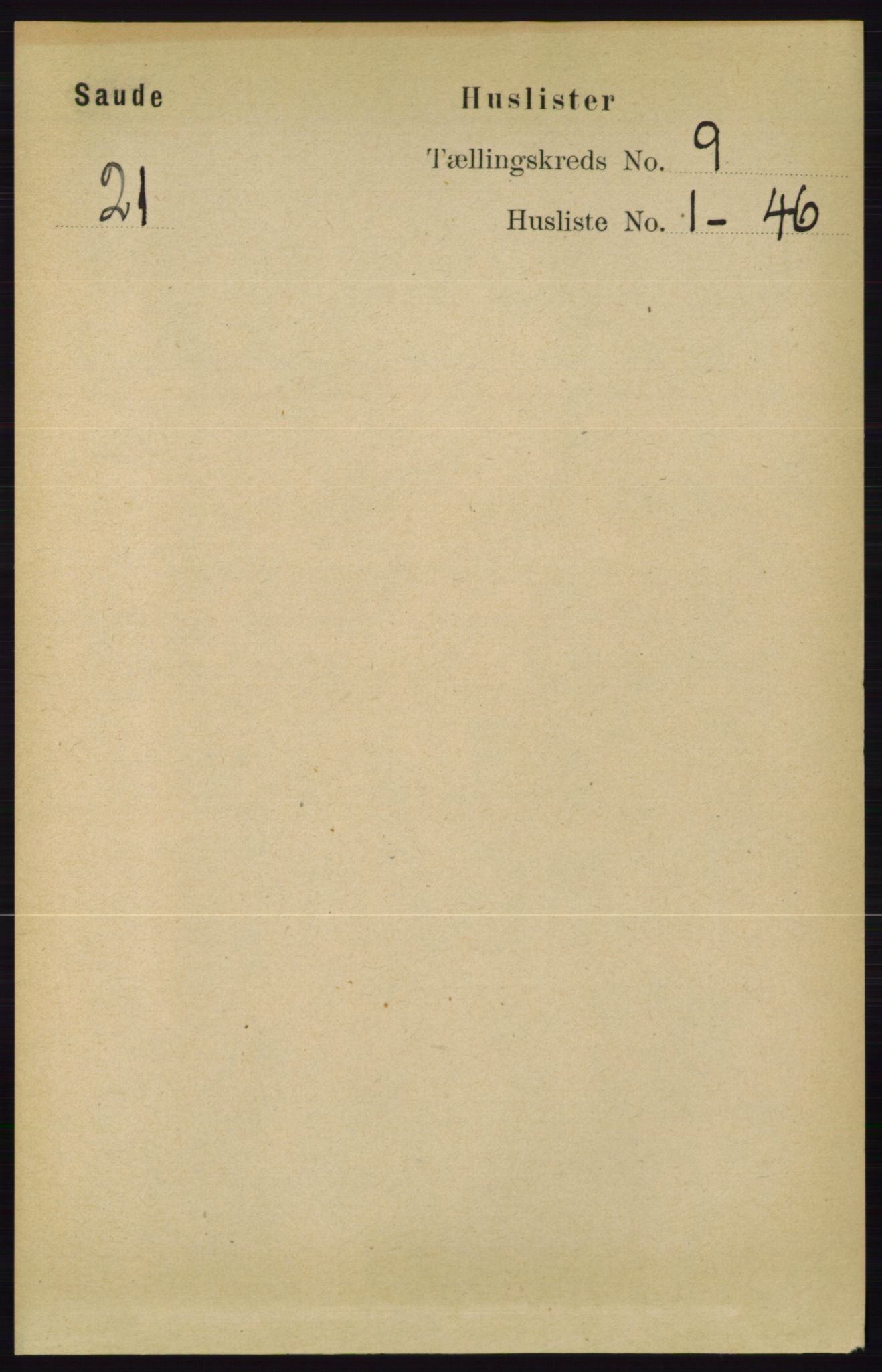 RA, 1891 census for 0822 Sauherad, 1891, p. 2657