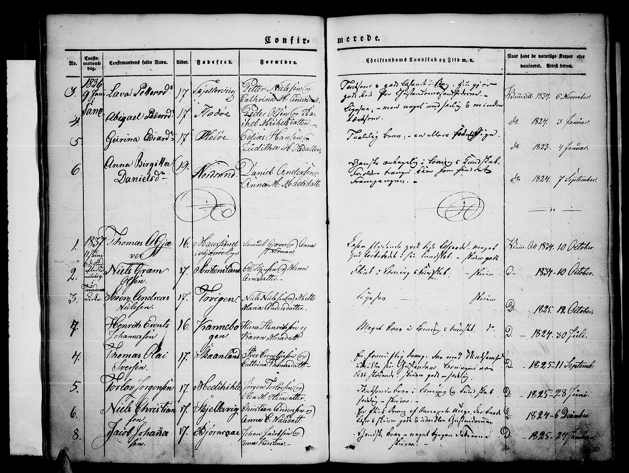 Trondenes sokneprestkontor, AV/SATØ-S-1319/H/Ha/L0007kirke: Parish register (official) no. 7, 1827-1841