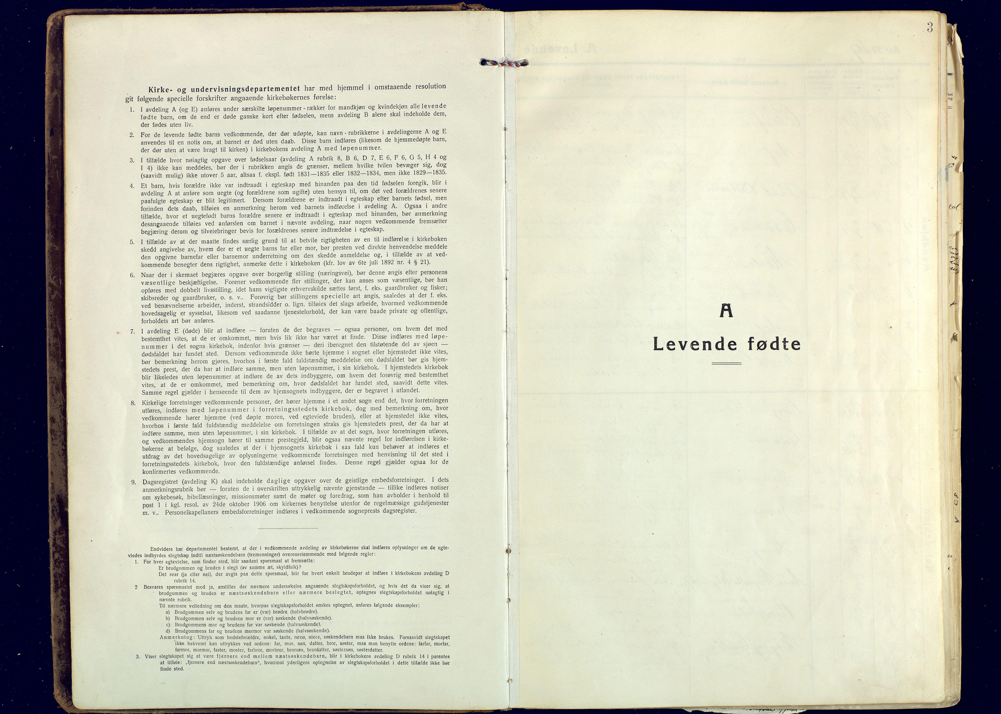 Målselv sokneprestembete, SATØ/S-1311/G/Ga/Gaa/L0014kirke: Parish register (official) no. 14, 1919-1932, p. 3