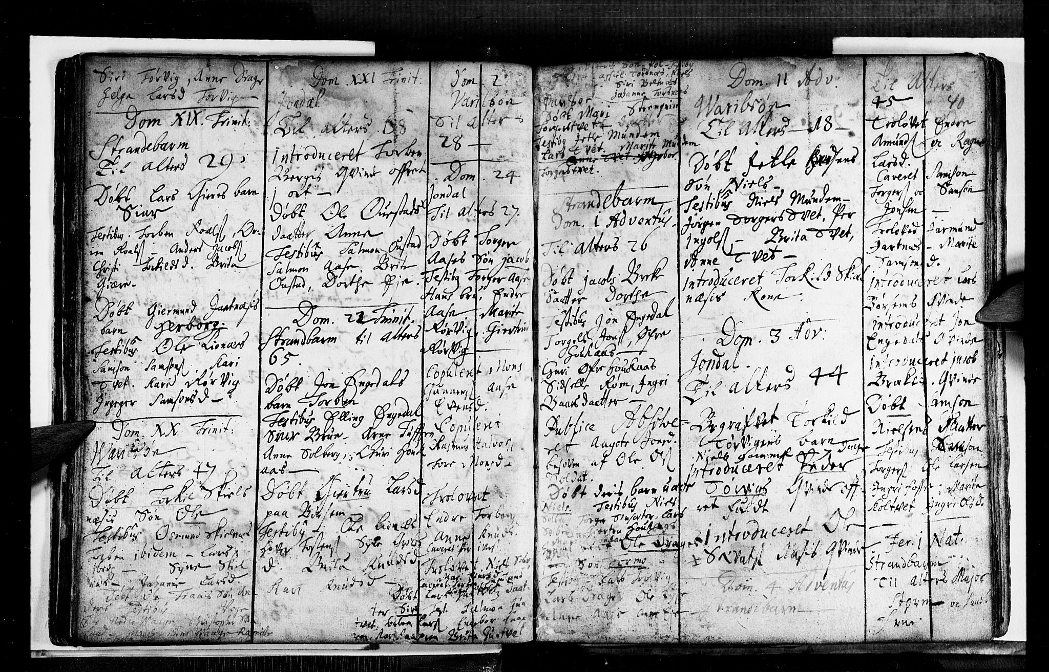 Strandebarm sokneprestembete, AV/SAB-A-78401/H/Haa: Parish register (official) no. A 1, 1670-1726, p. 39