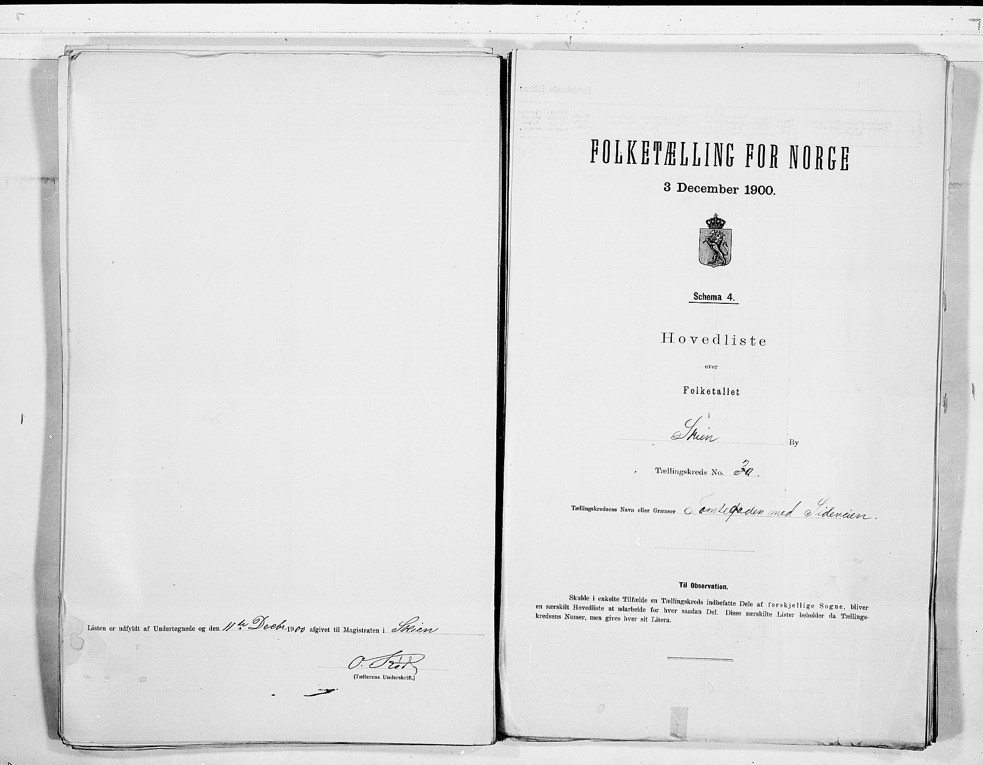 SAKO, 1900 census for Skien, 1900, p. 62