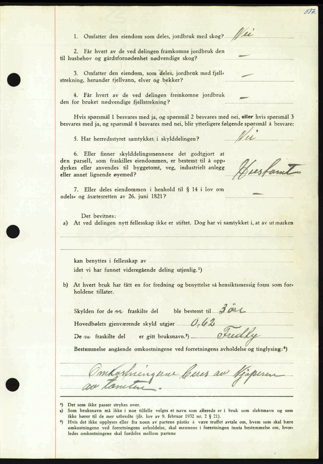 Nordmøre sorenskriveri, AV/SAT-A-4132/1/2/2Ca: Mortgage book no. A112, 1949-1949, Diary no: : 2662/1949