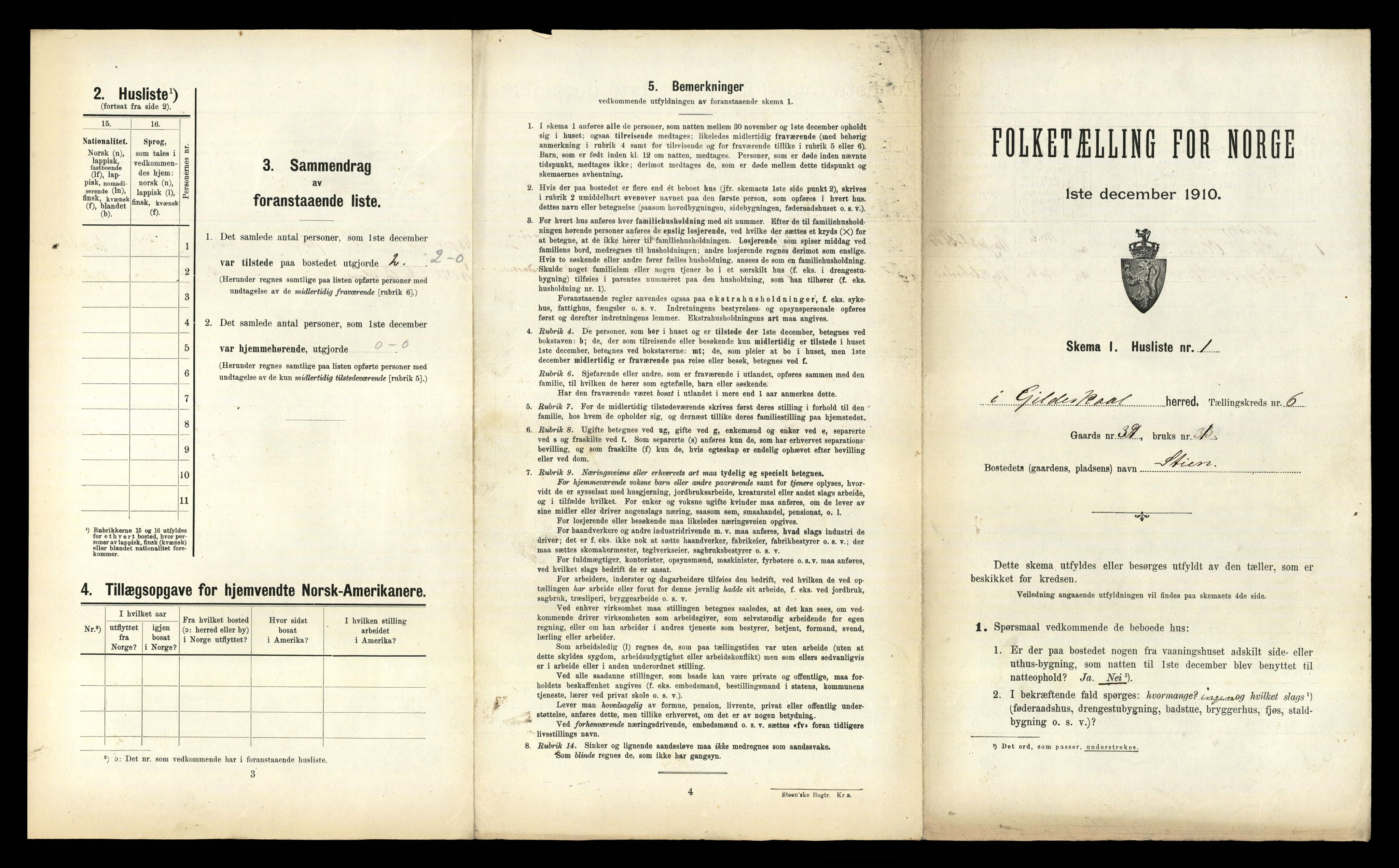 RA, 1910 census for Gildeskål, 1910, p. 679