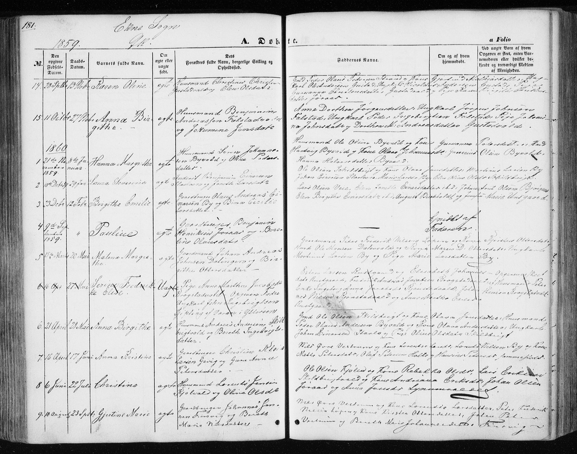 Ministerialprotokoller, klokkerbøker og fødselsregistre - Nord-Trøndelag, SAT/A-1458/717/L0154: Parish register (official) no. 717A07 /3, 1850-1862, p. 181