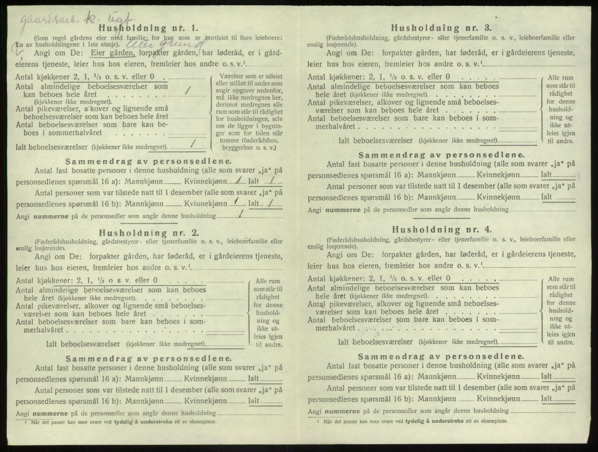 SAB, 1920 census for Jølster, 1920, p. 765