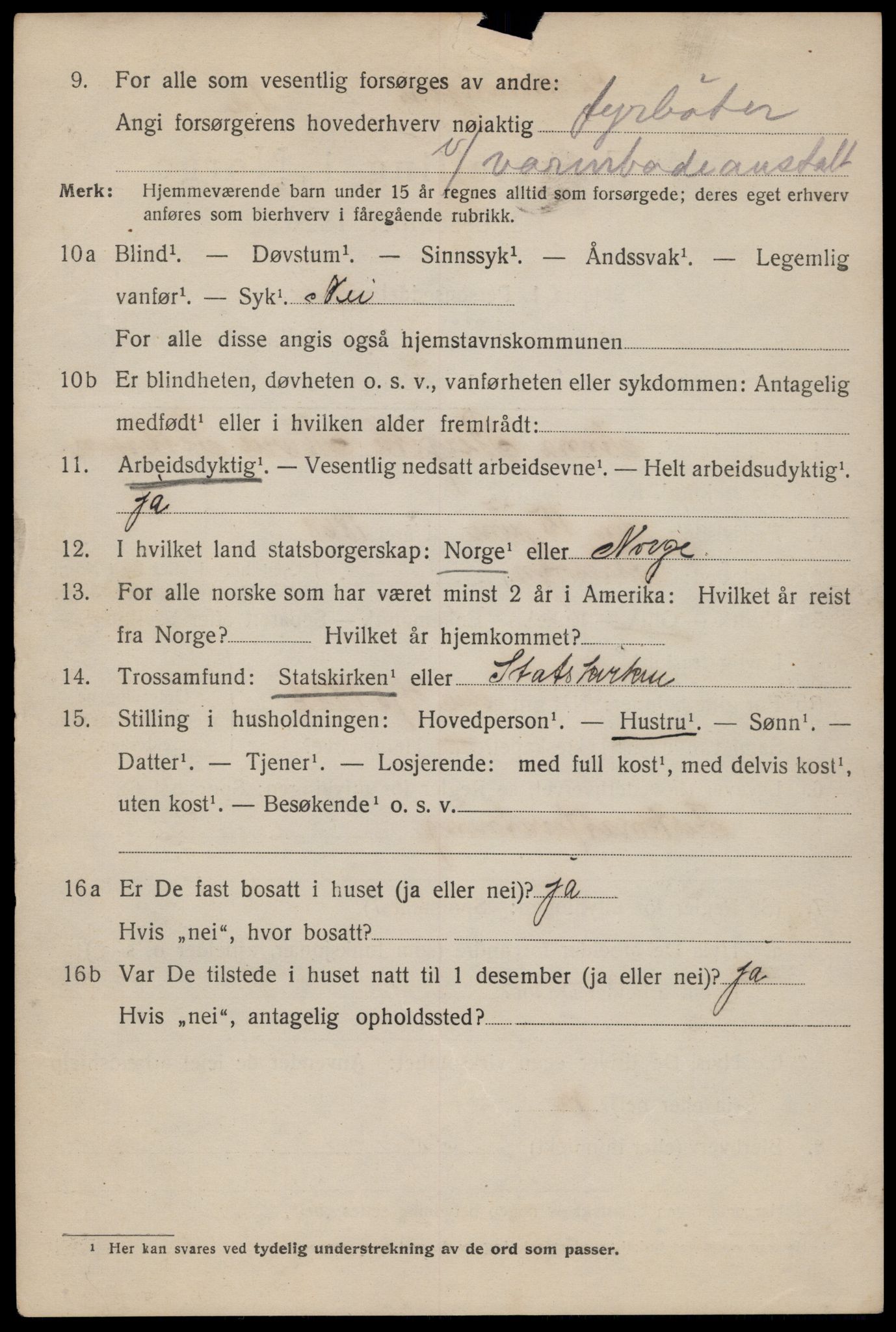 SAT, 1920 census for Trondheim, 1920, p. 58245