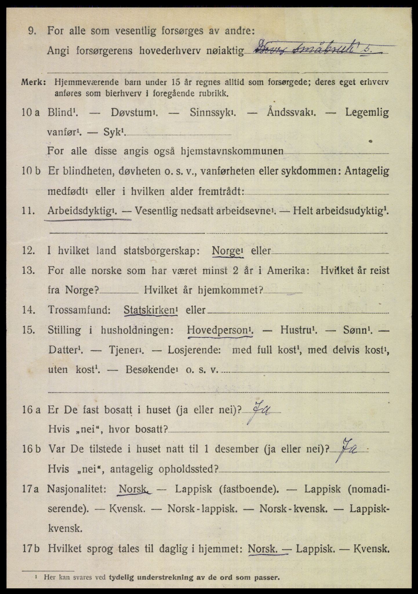 SAT, 1920 census for Leiranger, 1920, p. 2080