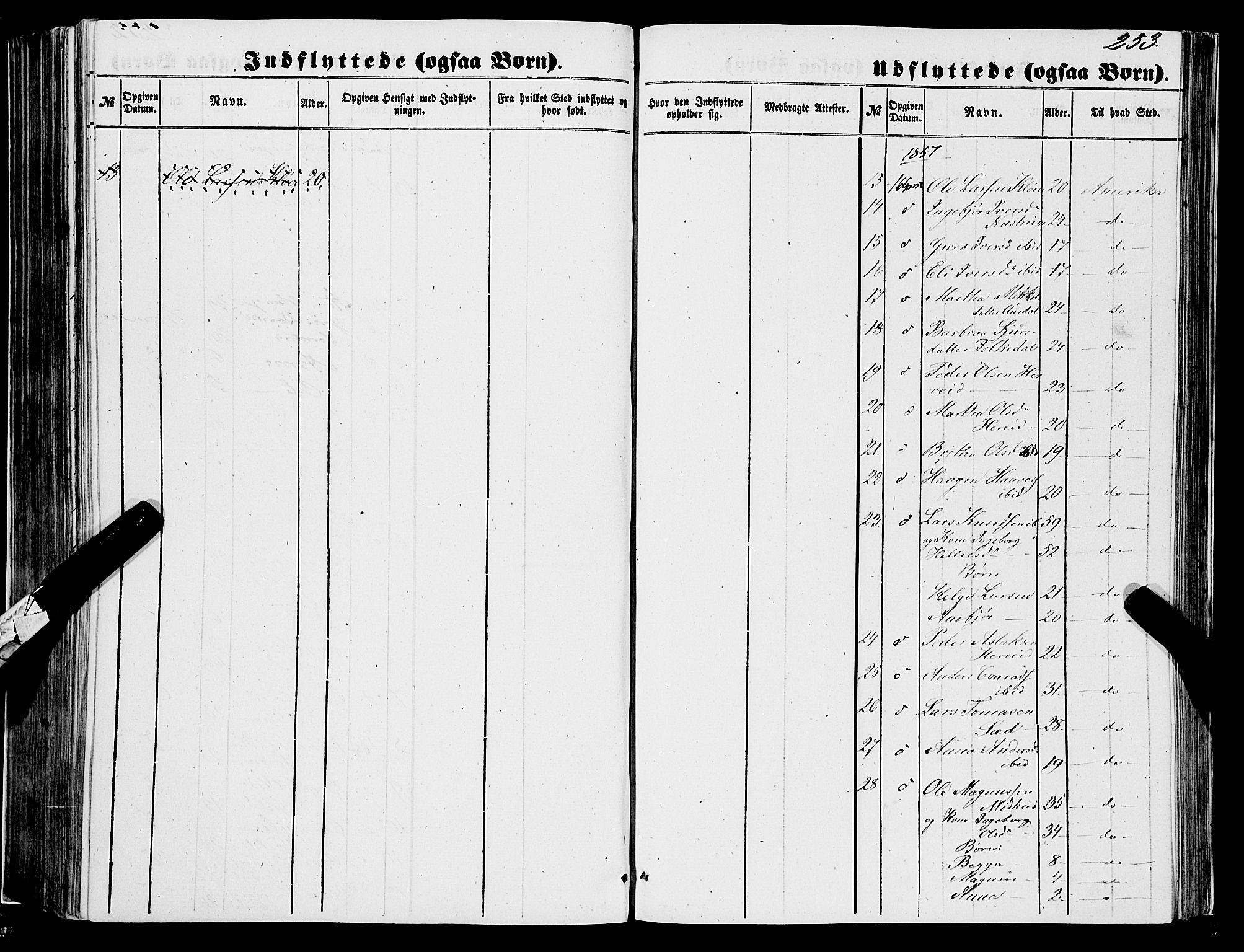 Ulvik sokneprestembete, AV/SAB-A-78801/H/Haa: Parish register (official) no. A 13, 1853-1863, p. 253