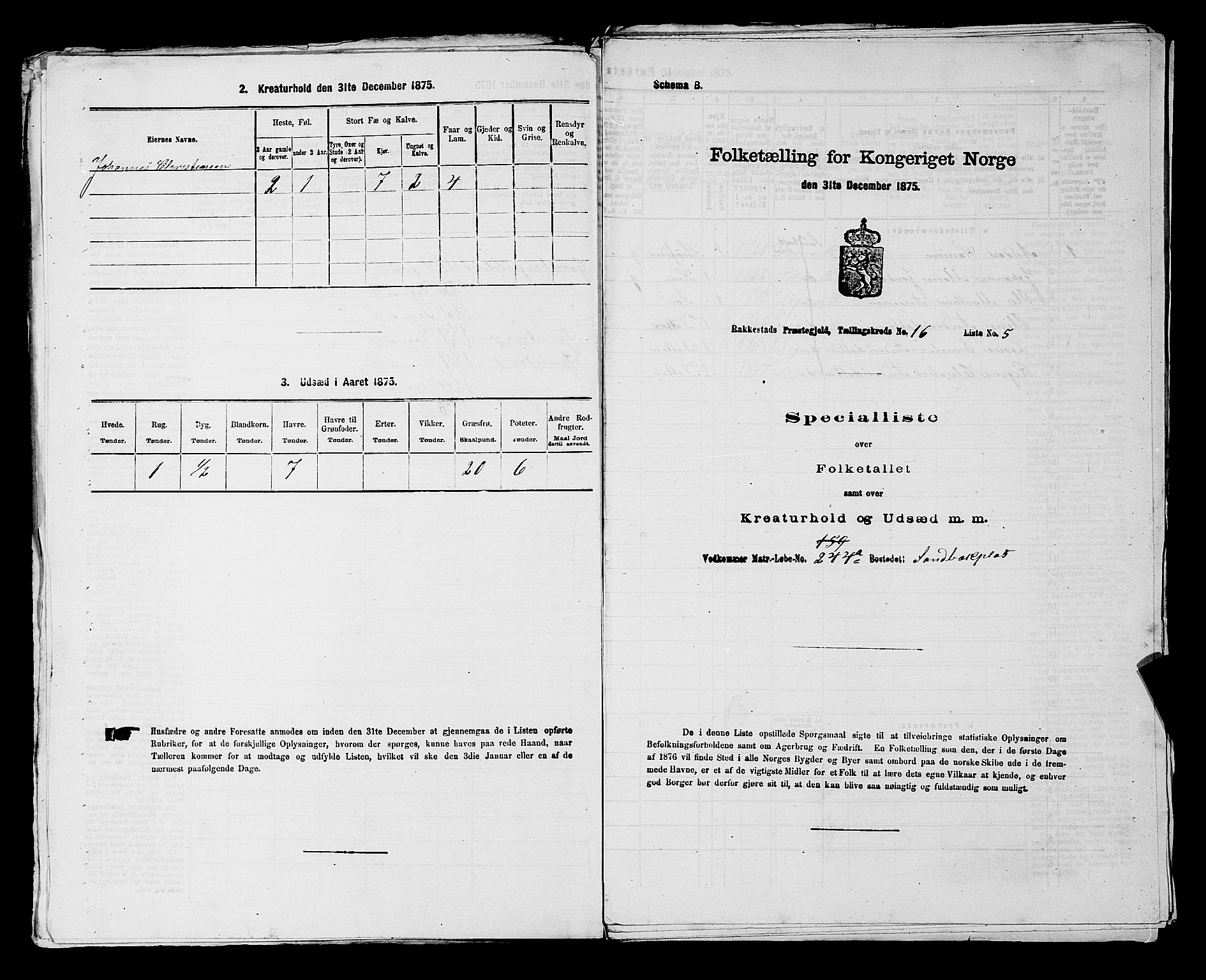 RA, 1875 census for 0128P Rakkestad, 1875, p. 1807