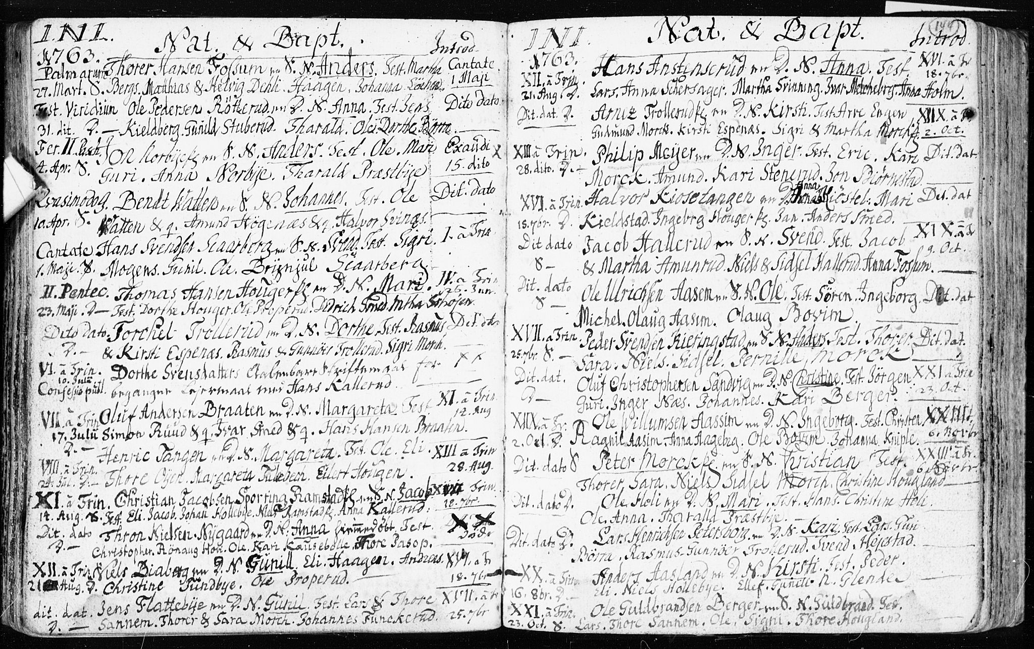 Spydeberg prestekontor Kirkebøker, AV/SAO-A-10924/F/Fa/L0002: Parish register (official) no. I 2, 1739-1780, p. 144