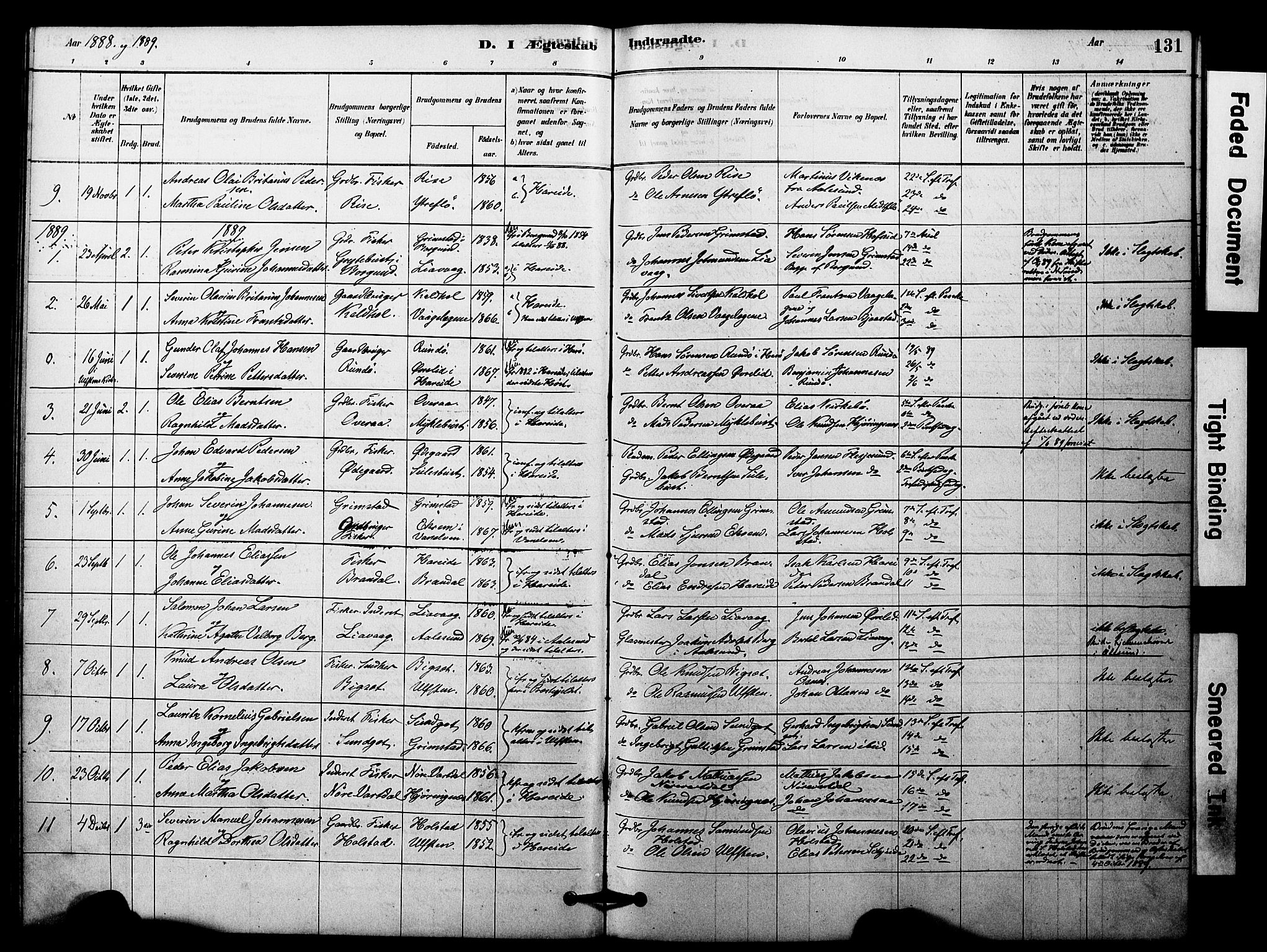 Ministerialprotokoller, klokkerbøker og fødselsregistre - Møre og Romsdal, SAT/A-1454/510/L0122: Parish register (official) no. 510A02, 1878-1897, p. 131