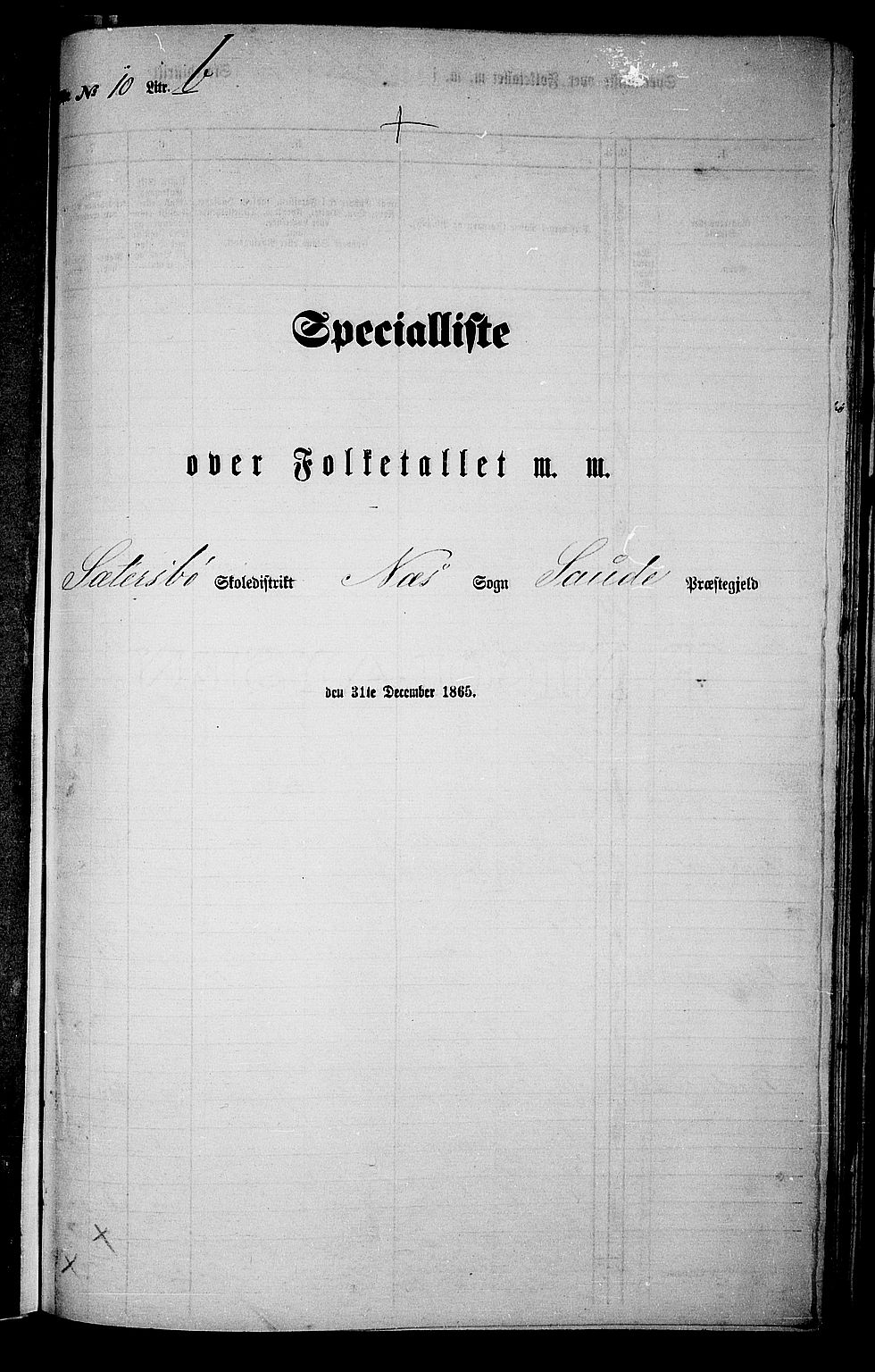 RA, 1865 census for Sauherad, 1865, p. 146