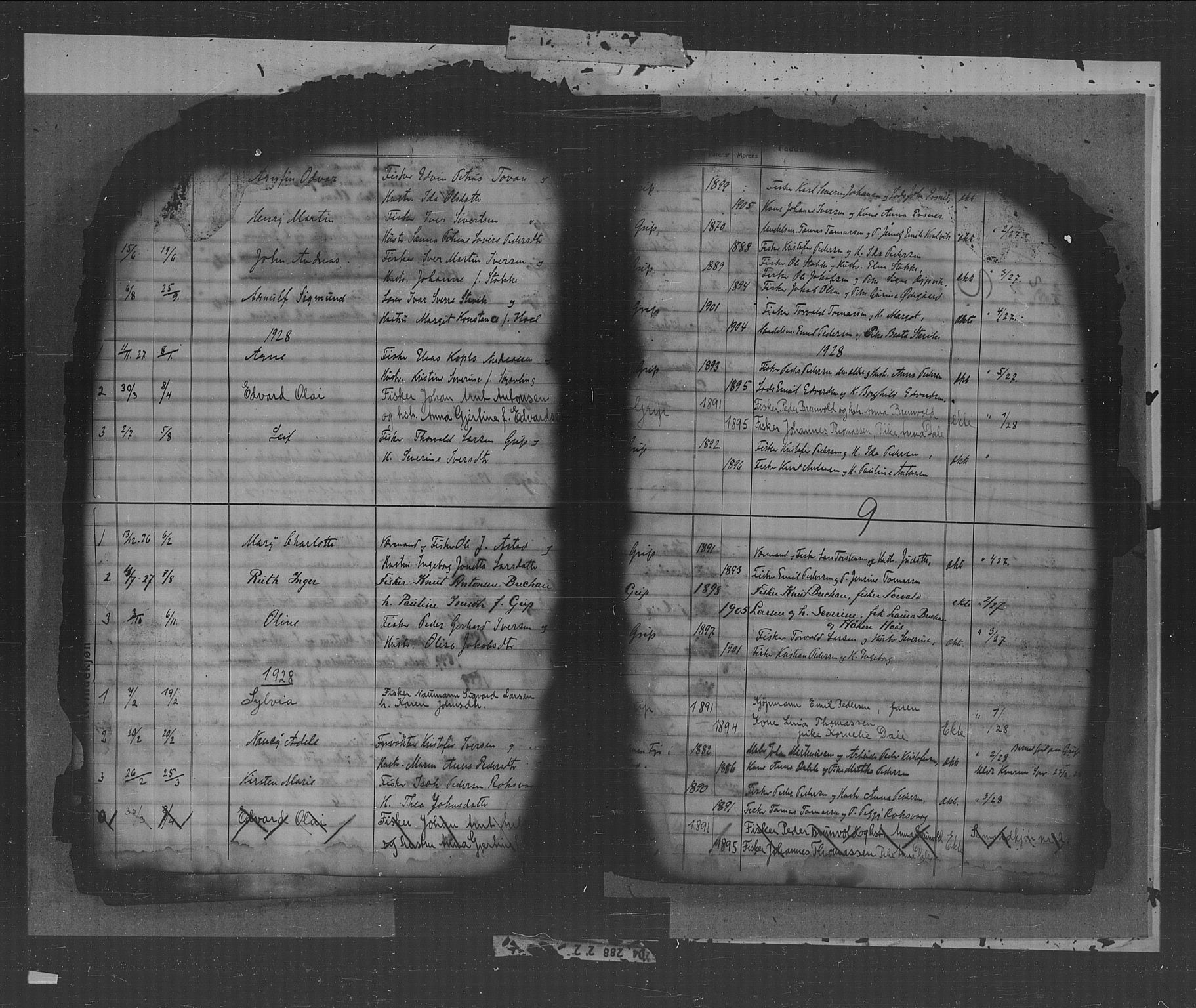 Kristiansund sokneprestkontor, SAT/A-1068/1/I/I1: Parish register (official) no. 37, 1920-1950, p. 9