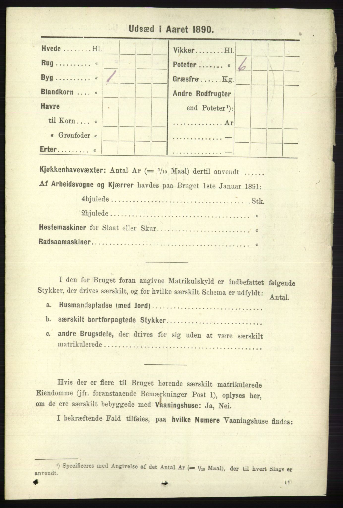 RA, 1891 census for 0712 Skoger, 1891, p. 5192