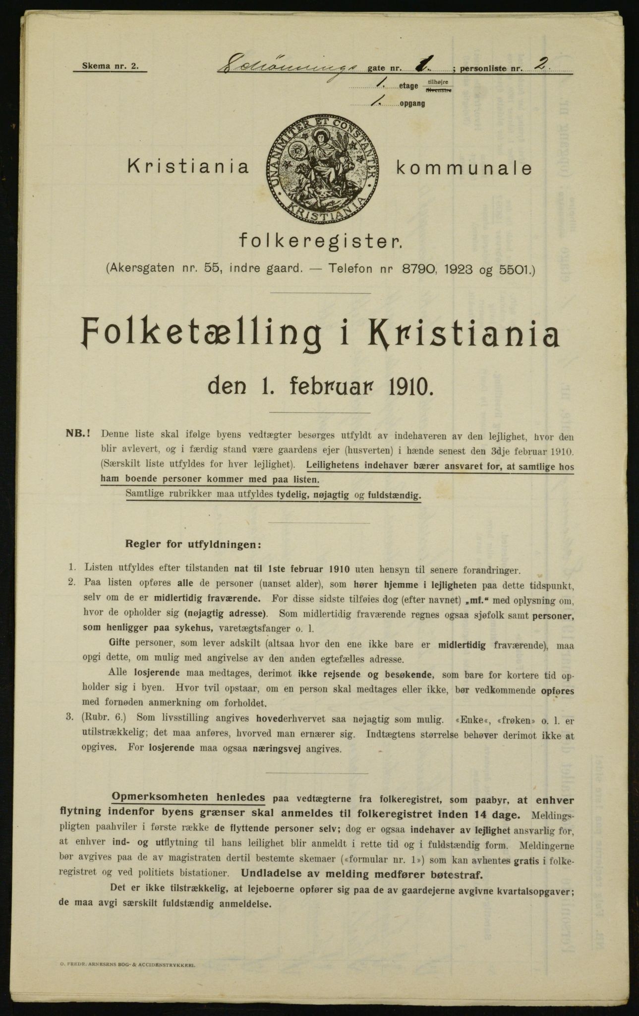 OBA, Municipal Census 1910 for Kristiania, 1910, p. 89137