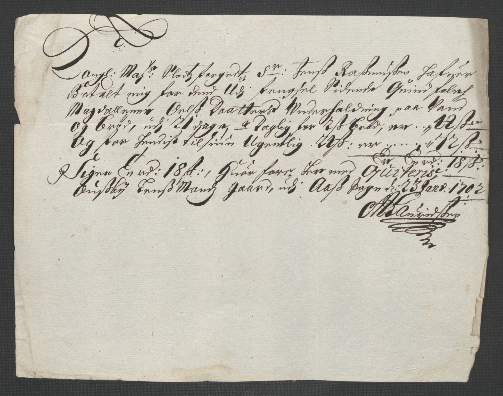 Rentekammeret inntil 1814, Reviderte regnskaper, Fogderegnskap, AV/RA-EA-4092/R10/L0444: Fogderegnskap Aker og Follo, 1701-1702, p. 201