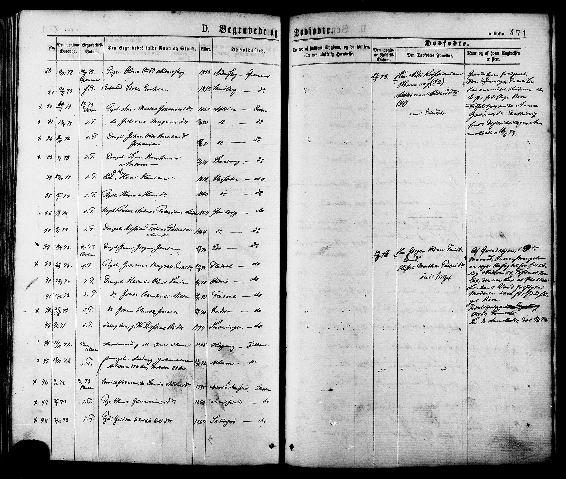 Ministerialprotokoller, klokkerbøker og fødselsregistre - Sør-Trøndelag, AV/SAT-A-1456/634/L0532: Parish register (official) no. 634A08, 1871-1881, p. 471