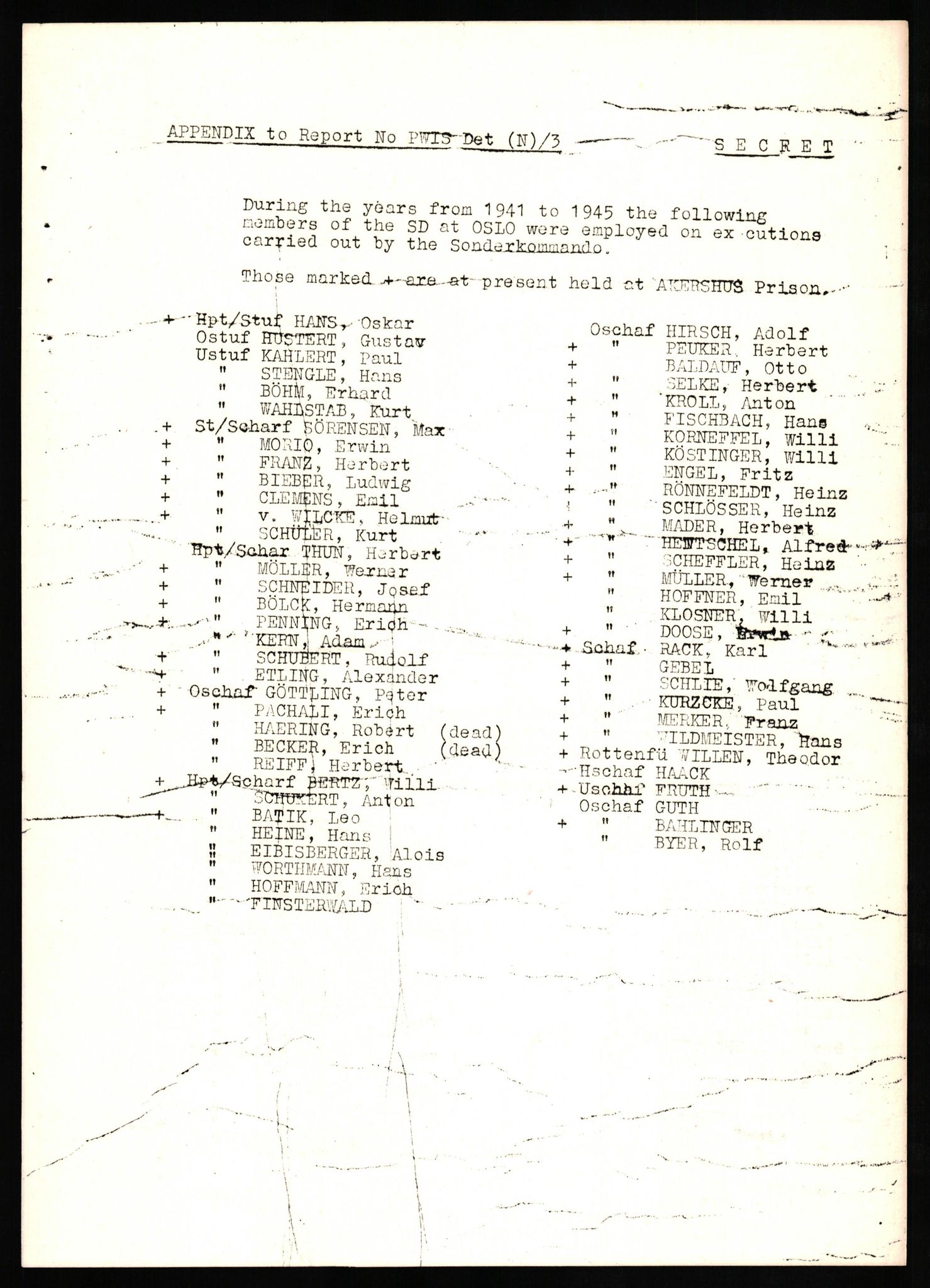 Forsvaret, Forsvarets overkommando II, AV/RA-RAFA-3915/D/Db/L0025: CI Questionaires. Tyske okkupasjonsstyrker i Norge. Tyskere., 1945-1946, p. 296