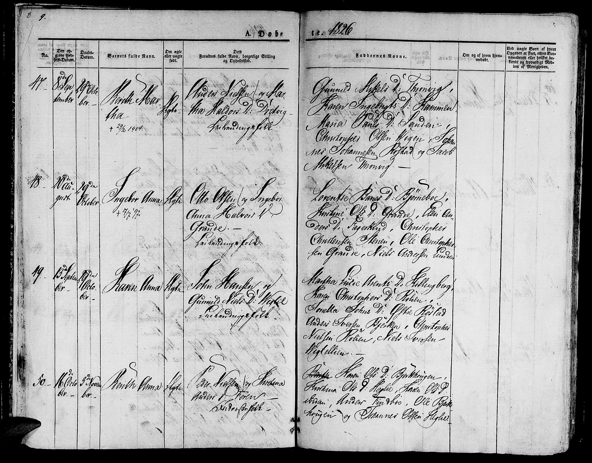 Ministerialprotokoller, klokkerbøker og fødselsregistre - Nord-Trøndelag, AV/SAT-A-1458/701/L0006: Parish register (official) no. 701A06, 1825-1841, p. 9