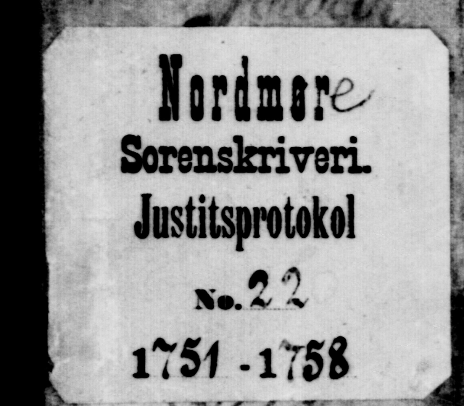 Nordmøre sorenskriveri, AV/SAT-A-4132/1/1/1A/L0023: Tingbok nr. 22, 1751-1758