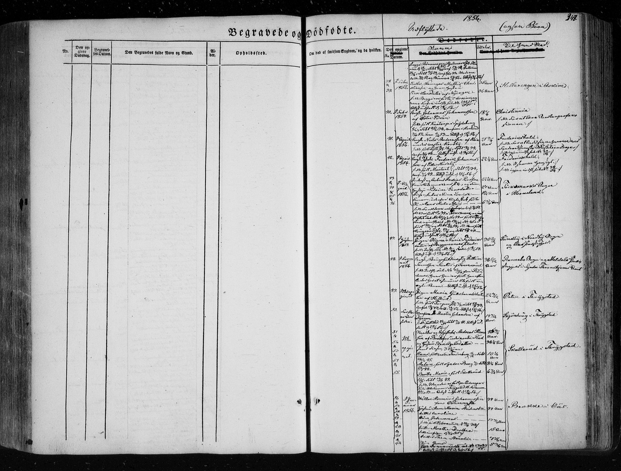 Eidsberg prestekontor Kirkebøker, AV/SAO-A-10905/F/Fa/L0009: Parish register (official) no. I 9, 1849-1856, p. 348