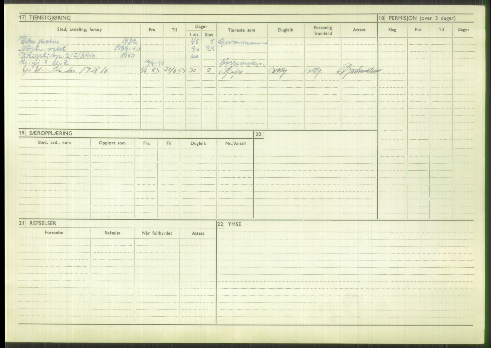 Forsvaret, Troms infanteriregiment nr. 16, AV/RA-RAFA-3146/P/Pa/L0016: Rulleblad for regimentets menige mannskaper, årsklasse 1932, 1932, p. 394